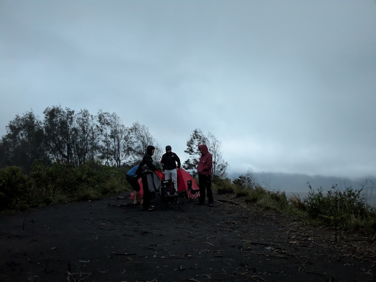 Camping on Mount Bromo